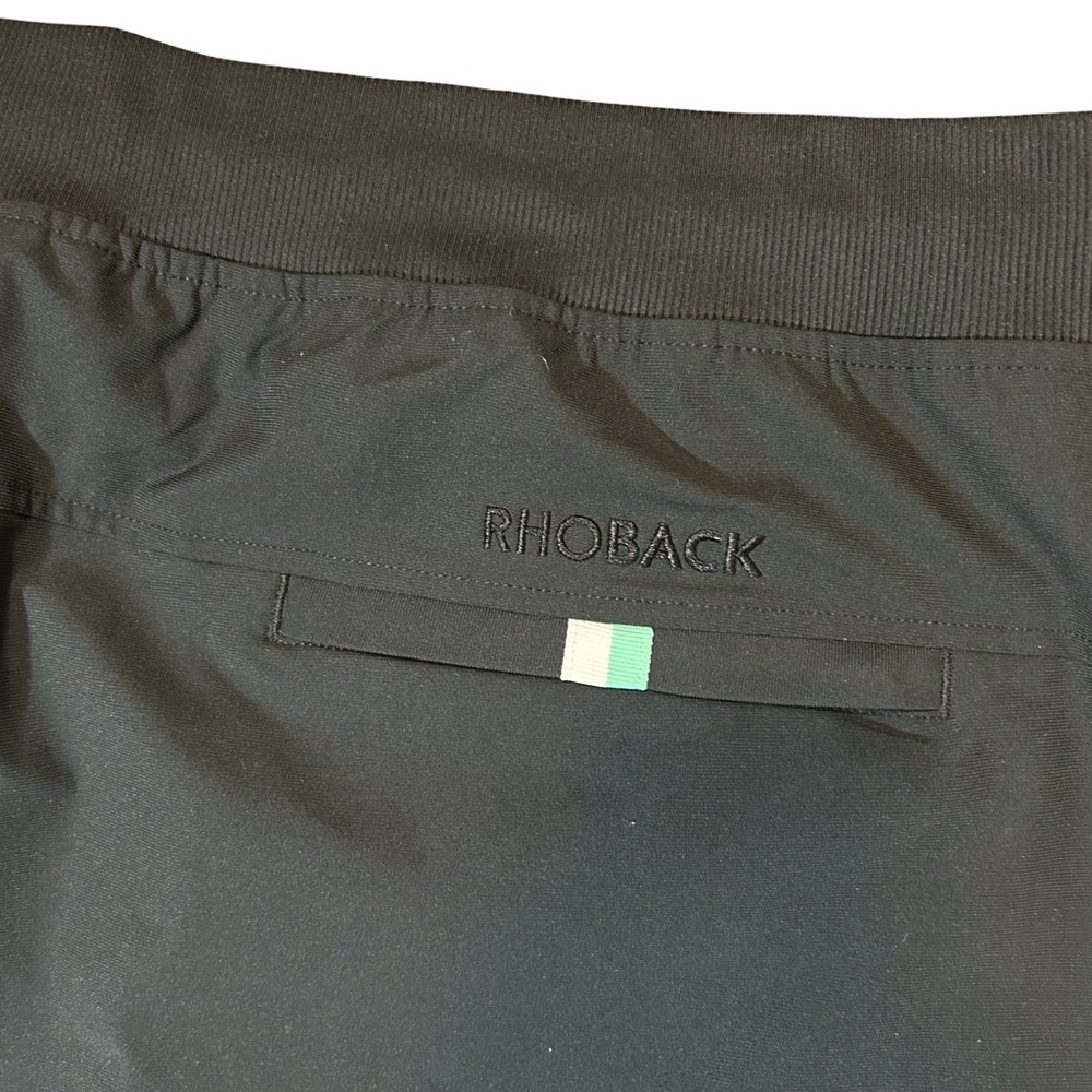 Rhoback Black Solid Performance Jogger Pants Nwot… - image 3
